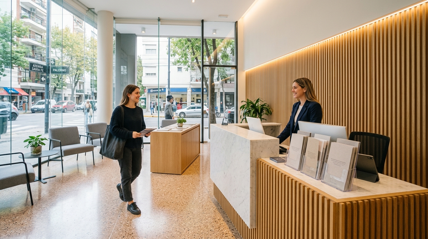 Recepción y bienvenida de alumnos en Av. Santa Fe